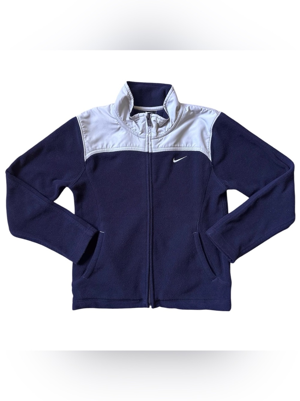 Nike boys Size 7  Blue Gray Fleece zip up jacket